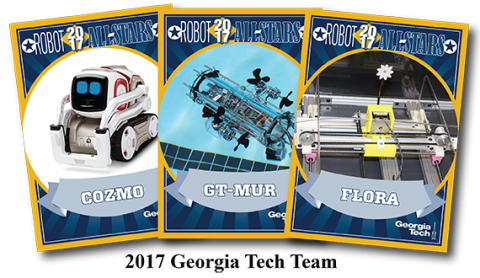 Georgia Tech Robot Trading Cards 2017