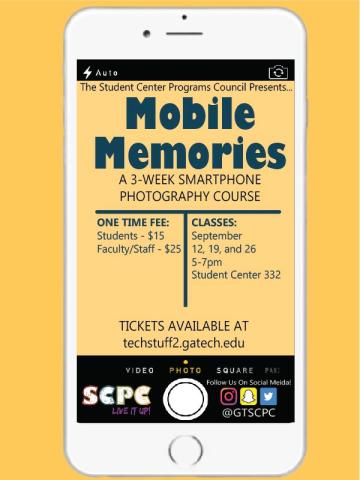 SCPC Mobile Memories three-week series starts on 9/12!