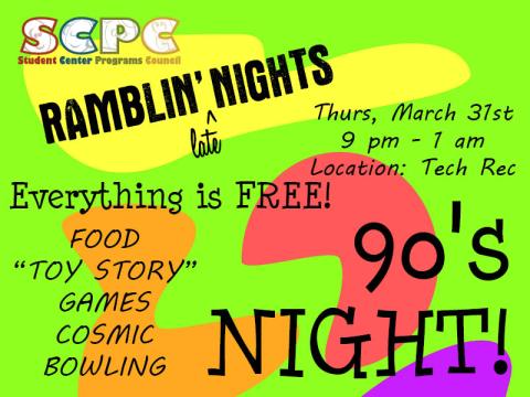 Ramblin' Nights 90s Night