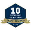 Anniversary Badge - Staff Council 10 Years