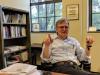 Professor Steven Usselman in his office.