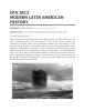 Flyer for Modern Latin American History