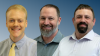 Headshots of Tibor Besedes, Dylan Brewer, and Matthew Oliver on blue background