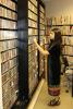 Sheena Ganju inside WREK's music vault