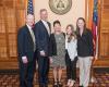 Petersons honored at state legislature