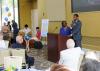 A photo of Provost Rafael Bras giving a gift to Dean Jacqueline Royster