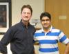 Rajan Arora (r) and his Ph.D. advisor John Cressle